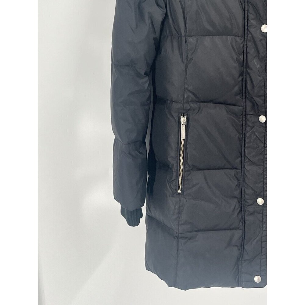 Michael Kors Mid Length Black Puffer Jacket Coat Down Fill Sz Small - Picture 2 of 6